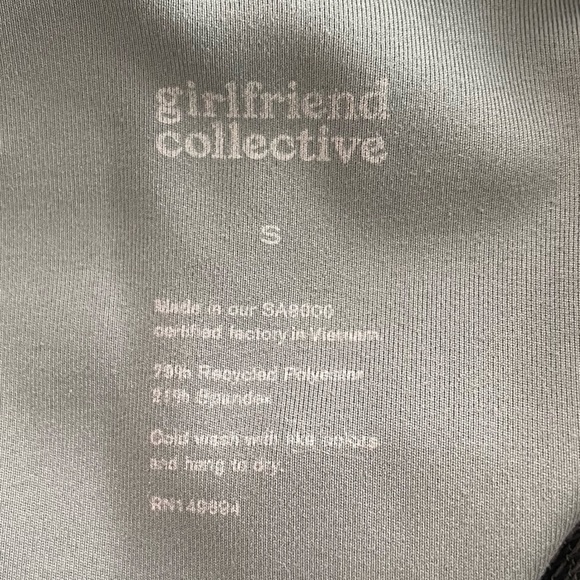 Girlfriend Collective Cropped Sage Green Leggings, Size S - Picture 6 of 6